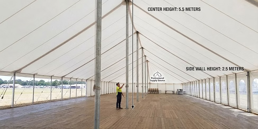 15m x 69m Peg and Pole Tent