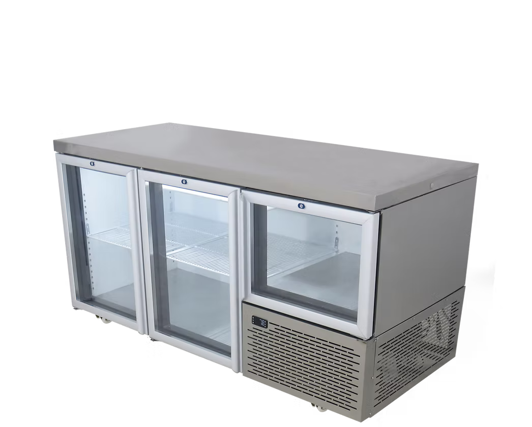 2.5 Glass Door Underbar Fridge 1722mm / 633L For Sale