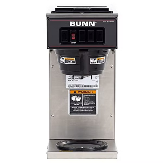 BUNN 13300.0001 VP17-1SS Pourover Coffee Brewer with 1-Warmer, Stainless Steel