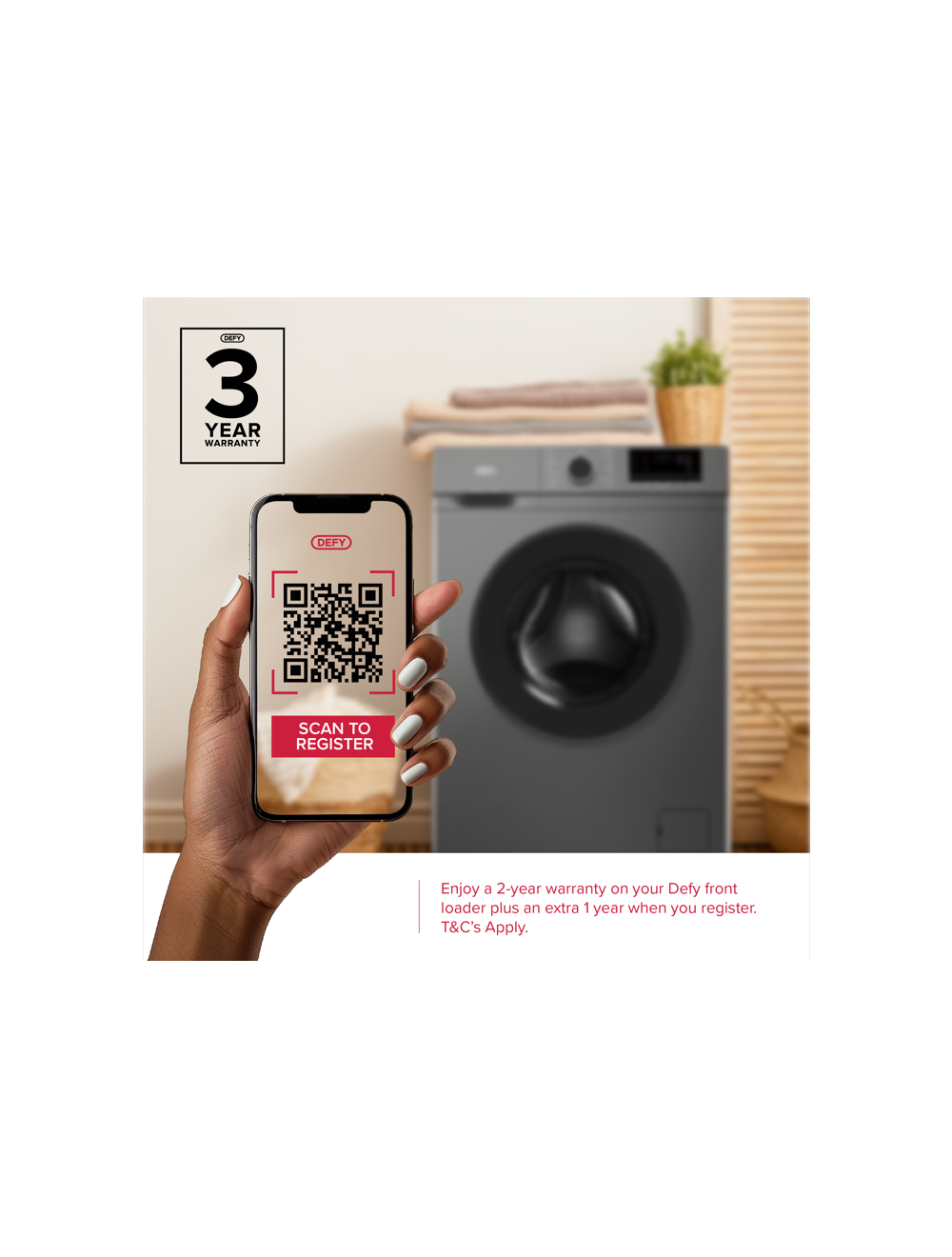 Defy 6kg Manhattan Grey Front Loader Washing Machine Daw392