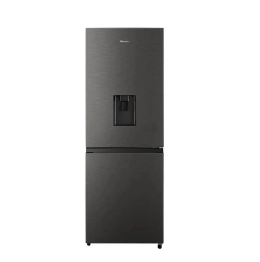 Hisense 222L Bottom Freezer Fridge with Water Dispenser -Titanium Inox