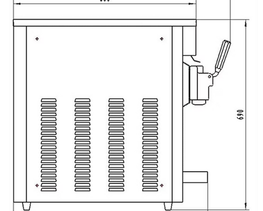 Soft Serve Machine Table Model – BQ115T