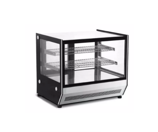 Square Glass Heated Display Table – 660mm for sale