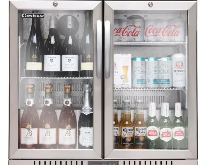 Swiss Two Door Under Counter Bar Fridge - BB-2 For Sale