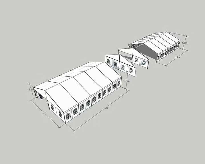 10x30m Aluminium Frame Tent Rectangular Tubing