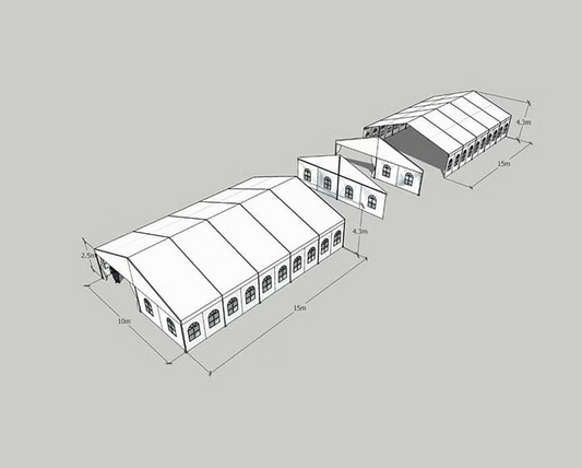 10x30m Aluminium Frame Tent Rectangular Tubing