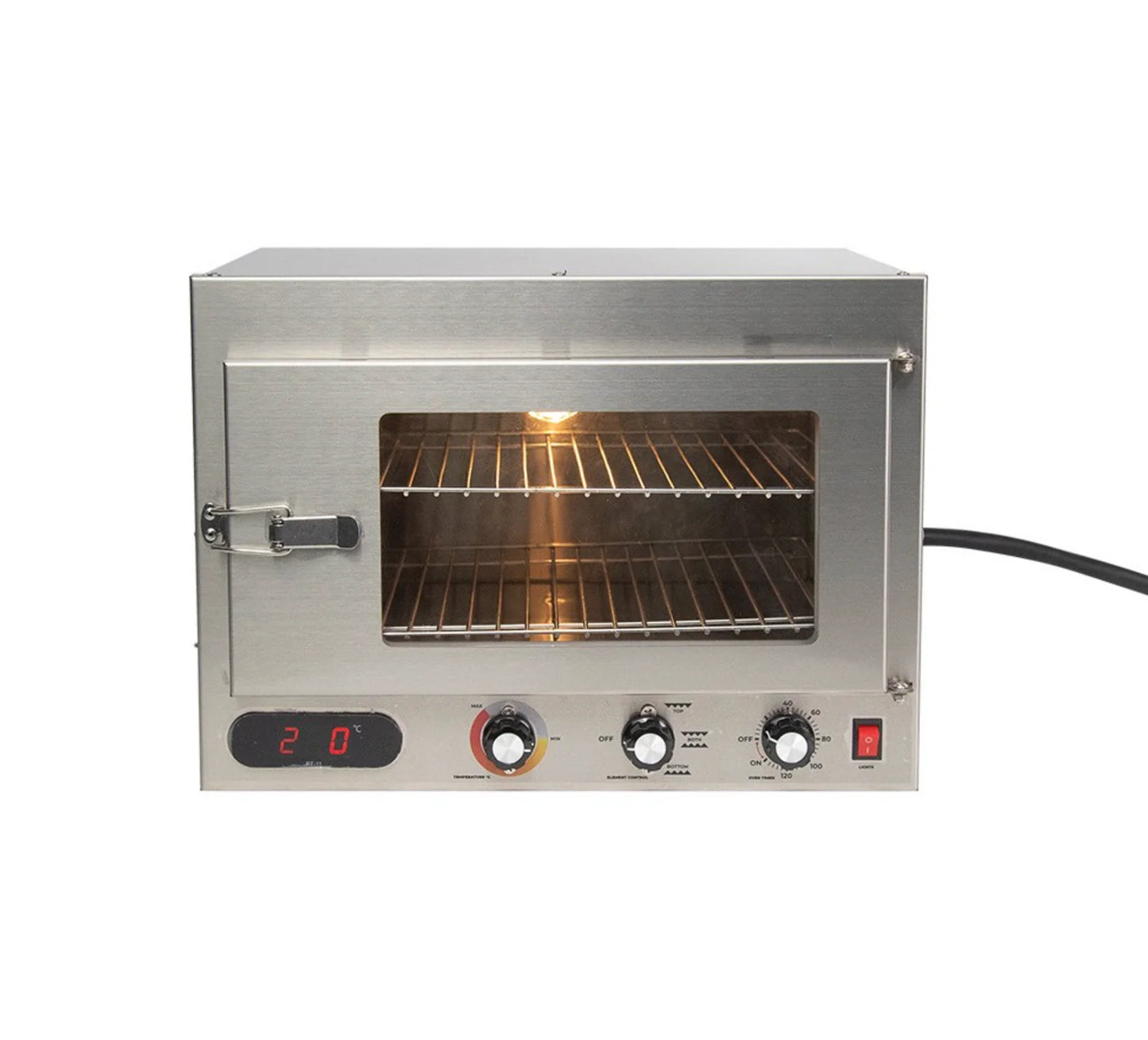 12V Travel Oven with Glass Window, Light and Digital Display – Large