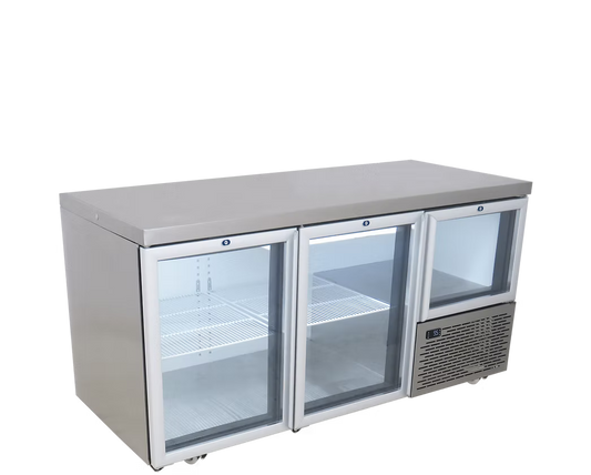 2.5 Glass Door Underbar Fridge 1722mm / 633L For Sale