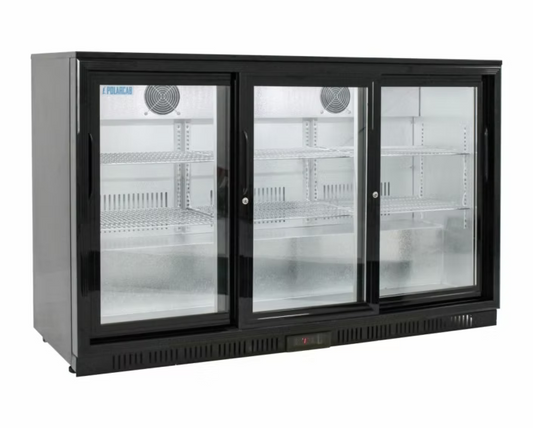 3 Sliding Doors Under Counter Fridge3 Sliding Doors Bar Fridge - BB-2 Size 135 For Sale