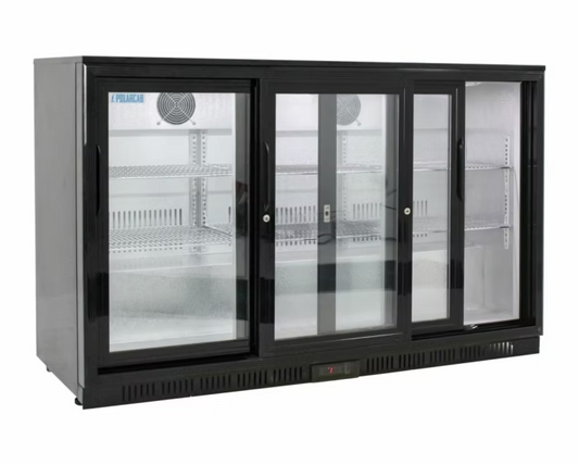 3 Sliding Doors Under Counter Fridge3 Sliding Doors Bar Fridge - BB-2 Size 135 For Sale