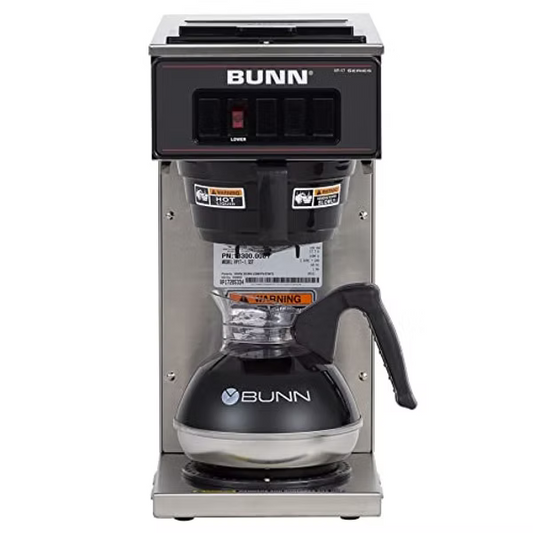 BUNN 13300.0001 VP17-1SS Pourover Coffee Brewer with 1-Warmer, Stainless Steel