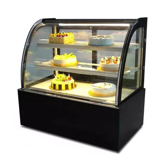Countertop* Cake Display Fridge Curved 1.2m For Sale
