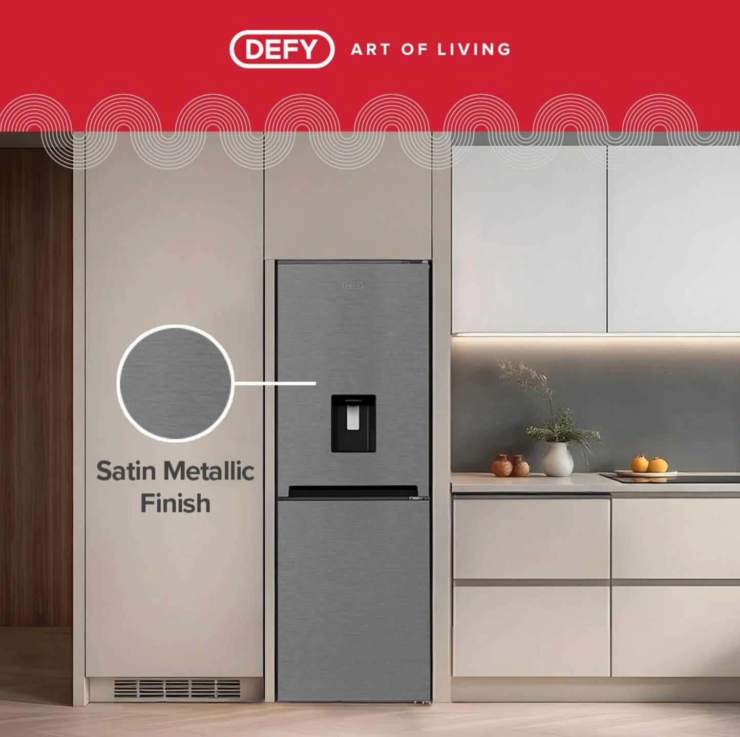 Defy 348L Bottom Mount freezer Fridge with Water Dispenser DAC645