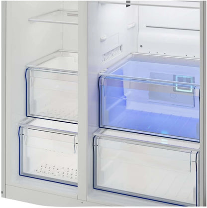 Defy 559 L Frost Free Double Door Fridge  (Satin Metallic, DFF536)