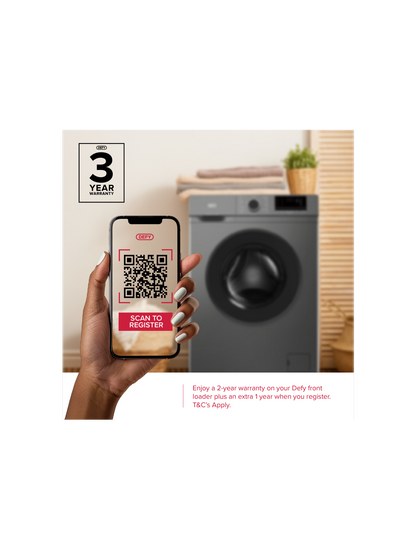 Defy 6kg Manhattan Grey Front Loader Washing Machine Daw392