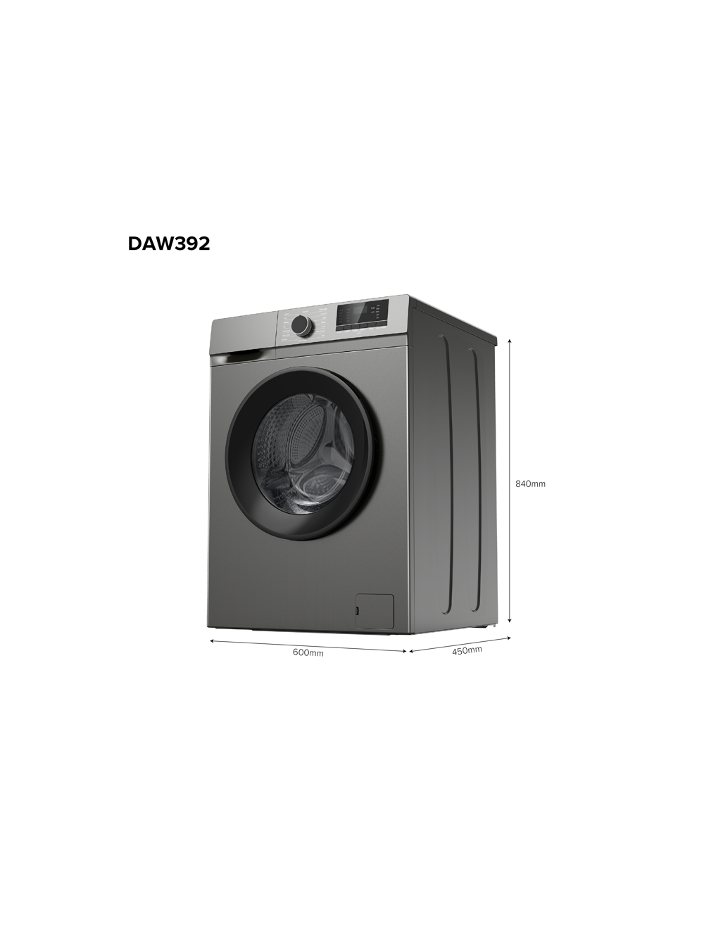 Defy 6kg Manhattan Grey Front Loader Washing Machine Daw392