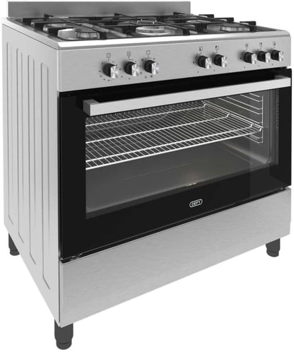 (5 Burners) Defy DGS904 Stainless Steel Manual Gas Stove with Oven