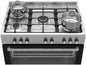 (5 Burners) Defy DGS904 Stainless Steel Manual Gas Stove with Oven