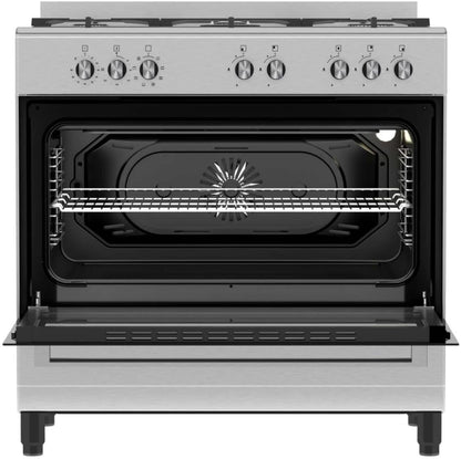 (5 Burners) Defy DGS904 Stainless Steel Manual Gas Stove with Oven