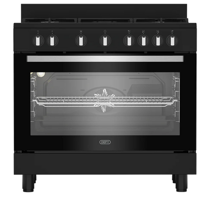 Defy DGS90GEB 90cm Gas Electric Range Cooker Black
