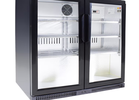 Double Swing Door Under Counter Beverage Cooler – SMBC-200