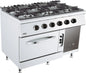 Freestanding 6-Burner Gas Hob with Static Gas Oven – 45 kW Total Output