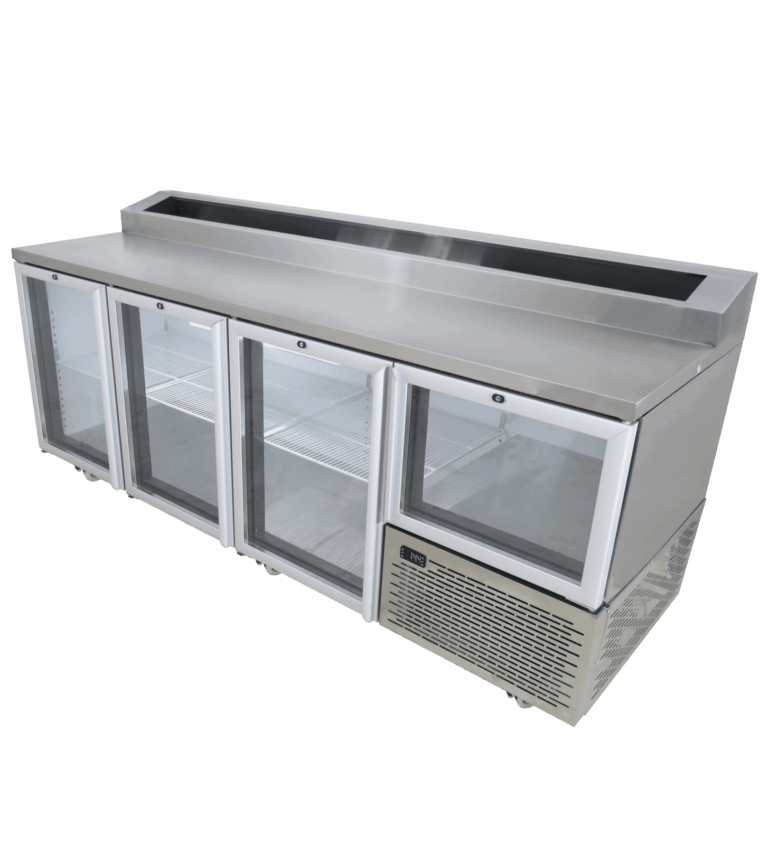 Fridgestar Underbar 3.5 Door – Glass Display – Pizza Top