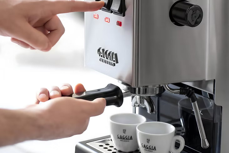 Gaggia Classic Pro Manual Espresso Coffee Machine Stainless Steel