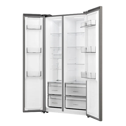 HISENSE SIDE BY SIDE FRIDGE W/WATER DISPENSER G H680SIT-WD
