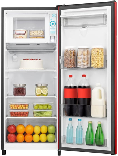 Hisense 177 L Single Door Fridge  (Red Finish, H235RRE-WD)