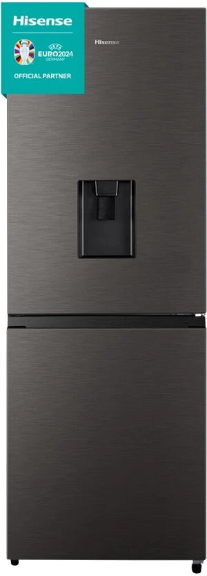 Hisense 222 L Double Door Bottom Mount Fridge  (Titanium Inox, H310BIT-WD)
