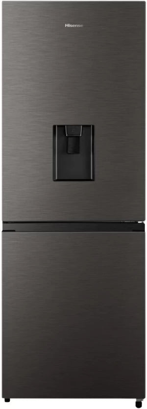 Hisense 222 L Double Door Bottom Mount Fridge  (Titanium Inox, H310BIT-WD)