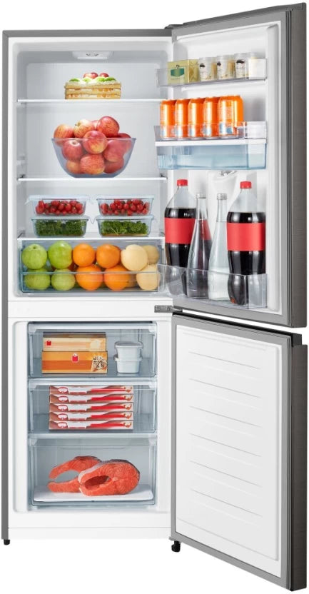 Hisense 222 L Double Door Bottom Mount Fridge  (Titanium Inox, H310BIT-WD)