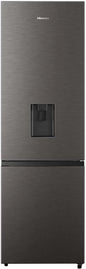 Hisense 263 L Double Door Bottom Mount Fridge  (Titanium Inox, H370BIT-WD)
