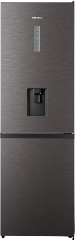 Hisense 298 L Double Door Bottom Mount Fridge  (Titanium Inox, H415BITF-WD)