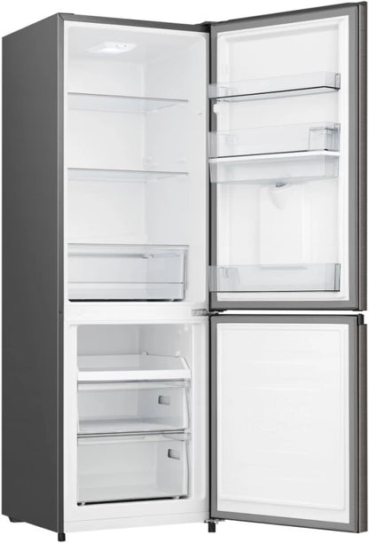 Hisense 323 L Double Door Bottom Mount Fridge  (Titanium Inox, Freezer)