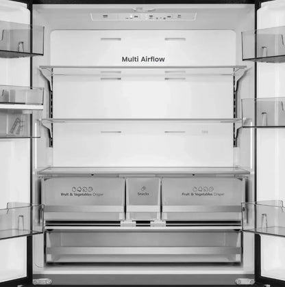 Hisense 575 L Combi Refrigerator with Water Dispenser, H760FSB-WD