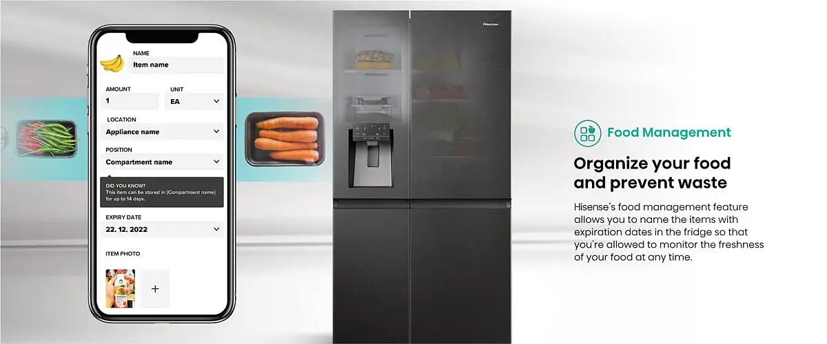 HISENSE FRIDGE SIDE BY SIDE H780SB-IDL