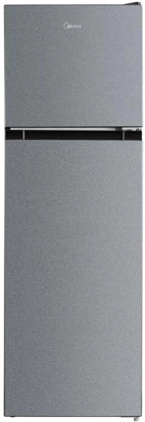 Midea 173 L Double Door Top Mount Fridge  (Silver Finish, HD-216FN)