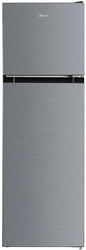 Midea 173 L Double Door Top Mount Fridge  (Silver Finish, HD-216FN)