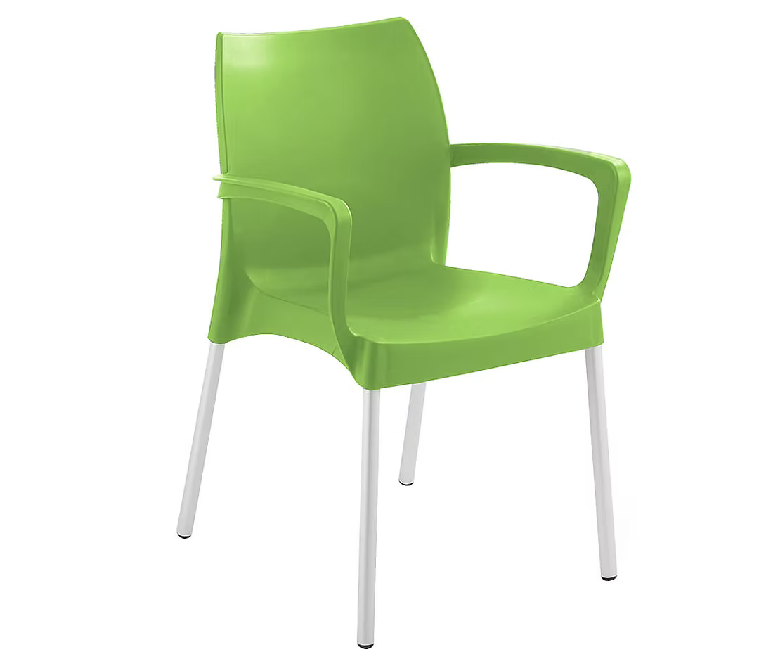 Sapphire Armchair Alu Legs (Black, Lime, Red)