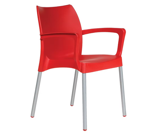 Sapphire Armchair Alu Legs (Black, Lime, Red)