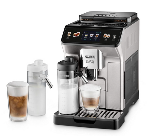 Delonghi - Eletta Explore Hot & Cold Bean to Cup Coffee Mach - ECAM450.65.S