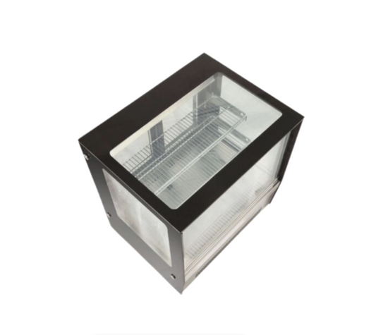 Square Glass Heated Display Table – 660mm for sale