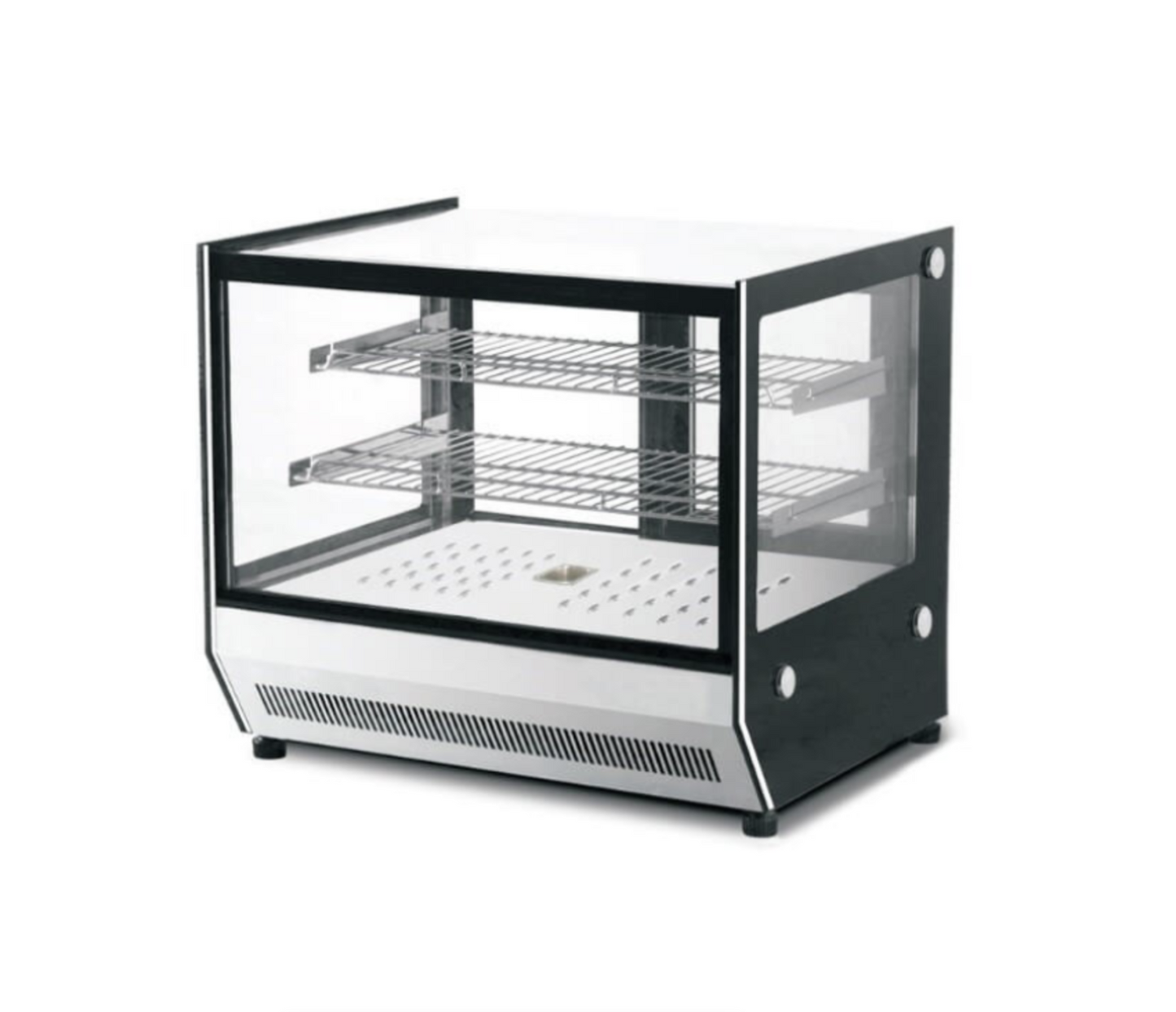 Square Glass Heated Display Table – 660mm for sale