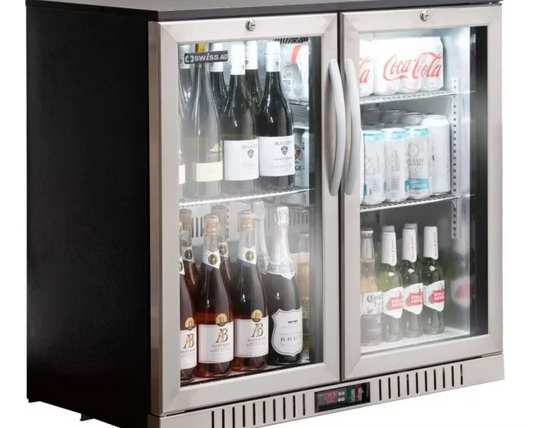 Swiss Two Door Under Counter Bar Fridge - BB-2 For Sale