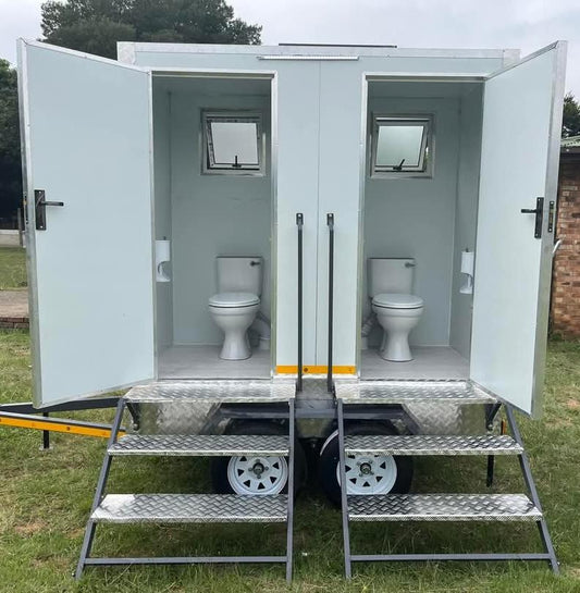 VIP Mobile Sanitation Unit – Dual Cubicle – Fully Equipped